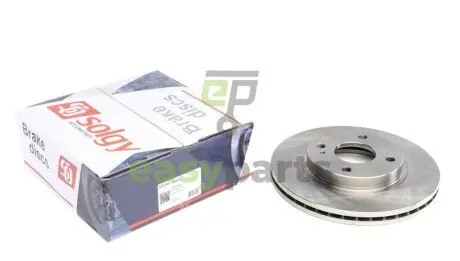 Диск гальмівний (передній) Ford Fiesta 08- (258x23) Solgy 208057