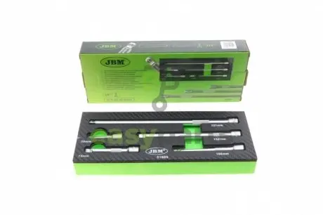 Набір подовжувачів 1/4" 50-227 мм 5 од. JBM 51805