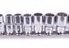 Набір головок SPLINE 1/4" 4-13 mm 12 од. (мультипрофіль) VIGOR V1897 (фото 4)