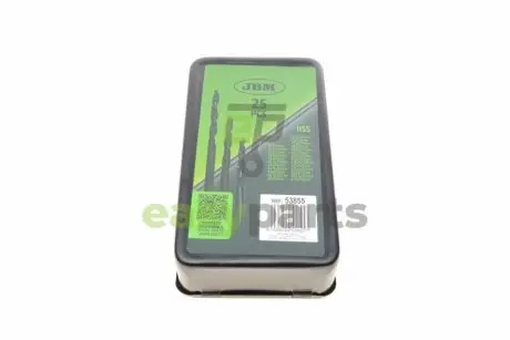 Набір свердл HSS 4241 O1-13 мм 25 од. JBM 53855