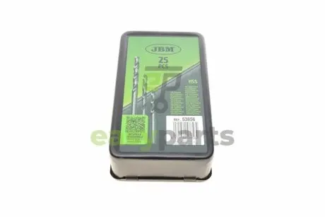 Набір свердл HSS 4341 O1-13 мм 25 од. JBM 53856