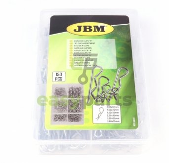 Набір кліпс (150шт) JBM 52044 (фото 1)