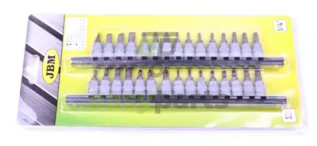 Набір головок 1/4" зі вставками комбінованими 30 од. JBM 52908