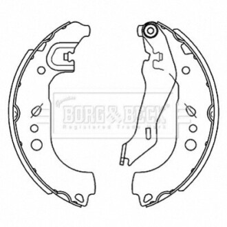 - Тормозные колодки к барабанам BORG & BECK BBS6514