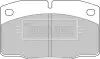 Комплект тормозных колодок, дисковый тормоз BORG & BECK BBP1117 (фото 1)