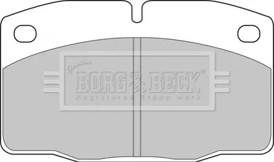 Комплект тормозных колодок, дисковый тормоз BORG & BECK BBP1117