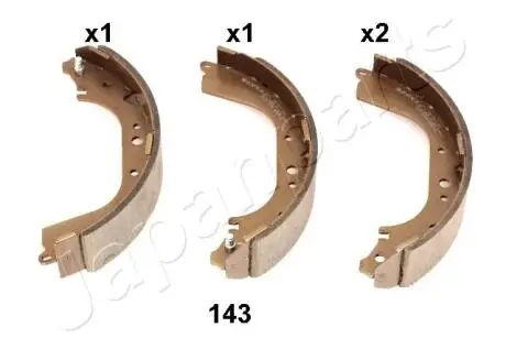Комплект тормозных колодок JAPANPARTS GF-143AF