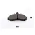 Комплект тормозных колодок, дисковый тормоз JAPANPARTS PP-230AF (фото 1)