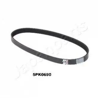 Фото ремінь поліклиновий 5PK690 MAZDA 2 JAPANPARTS DV-5PK0690 Ремінь поліклиновий 5PK690 MAZDA 2 JAPANPARTS DV-5PK0690