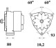 Генератор 28V 55A MAHLE / KNECHT MG 460 (фото 2)