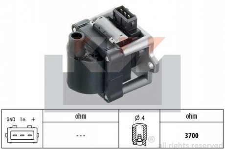 Комплект электронного зажигания (аналог EPS 1.990.414/Facet 9.8114) KW 490 414 (фото 1)