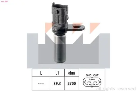 Датчик частоты вращения колеса, KW 453 288