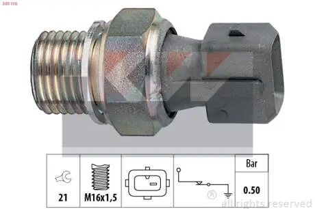 Датчик давления масла, 1.8, 1.9 D/i 96-03 KW 500 116
