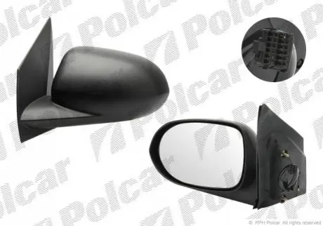 Дзеркало зовнішнє правий Polcar 313052