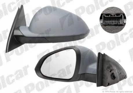 Зеркало наружное левый Polcar 5520514M