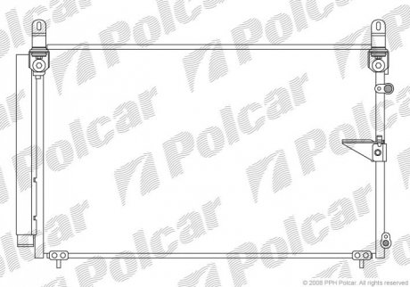 Радіатор кондиціонера Polcar 8042K8C1 (фото 1)