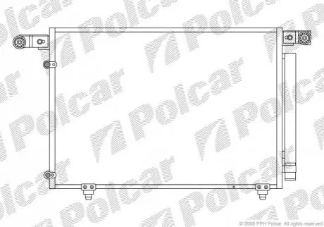 Радиатор кондиционера Polcar 4579K8C1
