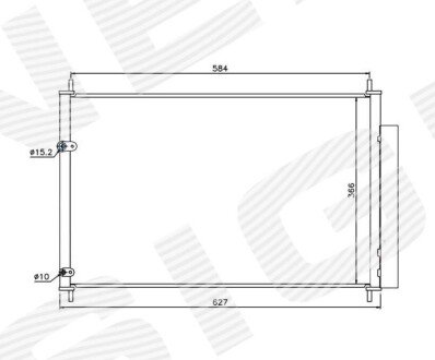 Радиатор кондиционера Signeda RC940037