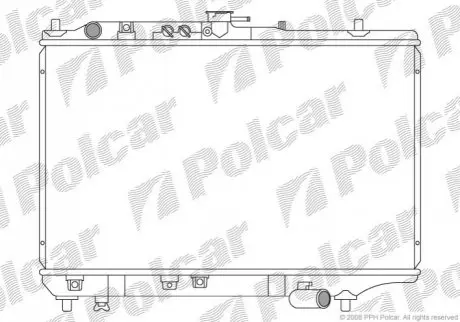 Радиатор охлаждения Polcar 450408-4