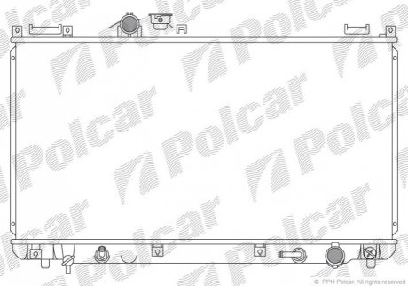 Радіатор охолодження Polcar 801008-1