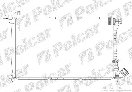 Радиатор охлаждения Polcar 576508A5