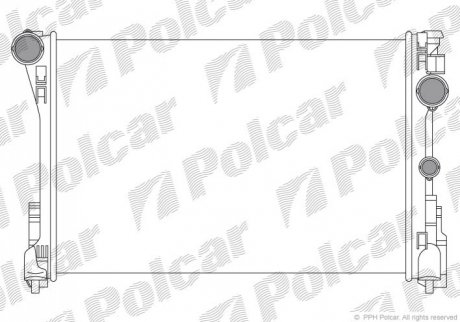 Радиатор охлаждения Polcar 507008-1