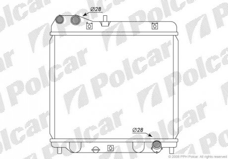 Радіатор охолодження Polcar 383508-2