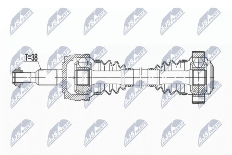 ПРИВОДНОЙ ВАЛ NTY NPW-VW-177