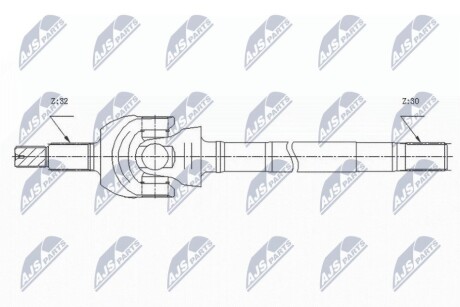 Полуось NTY NPW-CH-122