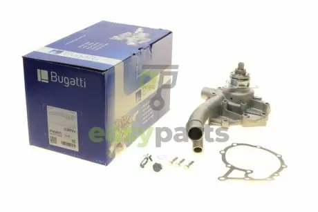 Помпа води MB 190 (W201) 1.8/2.0/2.3/2.5 84-93/Ssangyong Korando 2.3 4WD 97-06 (B/B) (4 лоп) BUGATTI PA6805