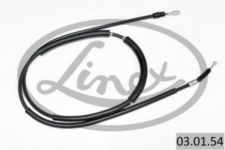 Трос ручника (задній) (R) Audi A4 00-09 (L=2010/1840mm) LINEX 03.01.54