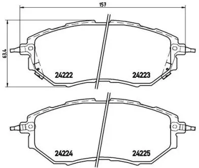 Тормозные колодки Xtra BREMBO P78 017X