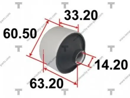 Сайлентблок рычага toyota camry 01-11 TENACITY AAMTO1088