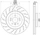 PRO HIGH CARBON DB Диск тормозной передн.GLE W166 11- HELLA 8DD355122541 (фото 4)