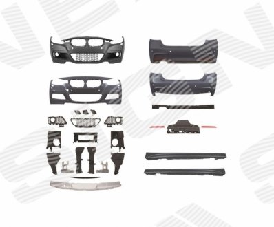 Обвіс BMW 3 (F30/F31/F35/F80), 11 - 15 Signeda PBM04296SET