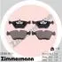 Гальмiвнi колодки дисковi переднi ZIMMERMANN 209681951 (фото 1)