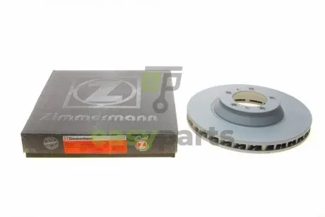Диск гальмівний (передній) Porsche Cayenne/Panamera 2.9/3.0/4.0 16- (L) (350x34) ZIMMERMANN 460450420