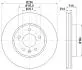Диск тормозной пер..Chevrolet Captiva (296*29) / Opel Antara 06- HELLA 8DD 355 114-401 (фото 4)