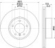 Тормозной диск перед. BMW 3 (E90/E90N) 320d 05-/X1 (E84) 09- HELLA 8DD 355 115-381 (фото 4)