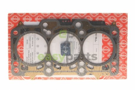 Прокладка ГБЦ Skoda Fabia/Roomster/VW Polo 1.2 TDI 09- (3 мітки) (1.71mm) ELRING 732.321