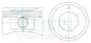 Поршні + 0.50 mm (к-кт на мотор) Almera Classic B10RS (QG16DE) TEIKIN 44688050 (фото 1)