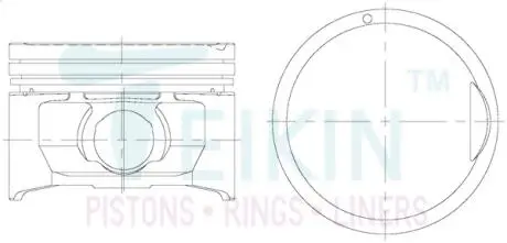 Поршни ремонт +0.50mm(к-кт на мотор) Kia Rio 1.3 TEIKIN 52654050