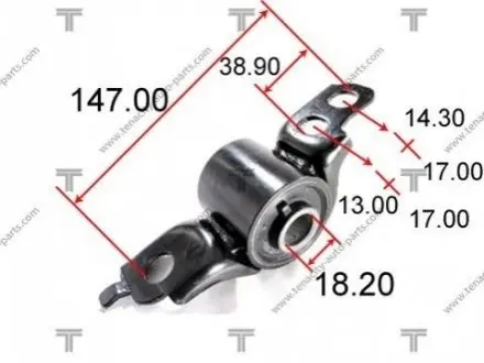 Фото сайлентблок рычага mazda 323 1.6/1.8 94-98 TENACITY AAMMA1006 Сайлентблок рычага mazda 323 1.6/1.8 94-98 TENACITY AAMMA1006