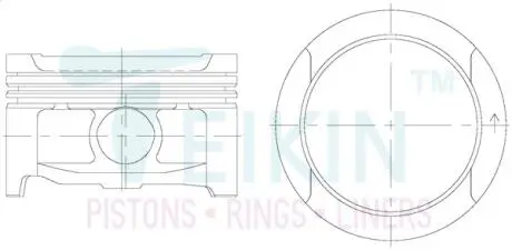Поршни ремонт +0.50mm(к-кт на мотор) TEIKIN 48203050
