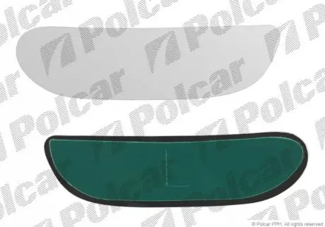 Вставка зовнішнього дзеркала права Polcar 3246555E