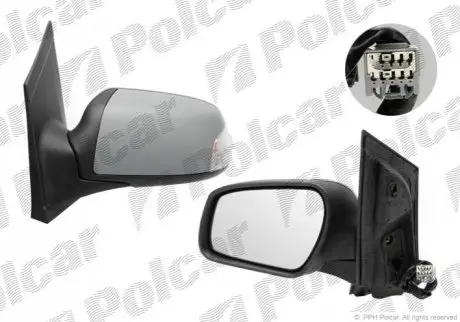 Зеркало наружное левый Polcar 3202518E