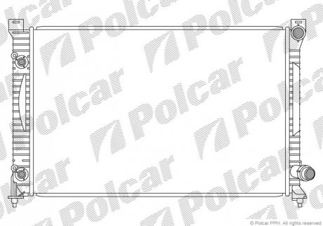 Радиатор охлаждения Polcar 132708-3 (фото 1)