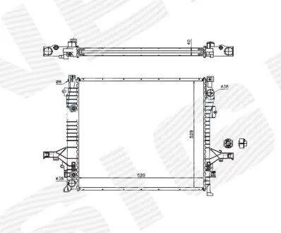 Радиатор Signeda RA65613Q