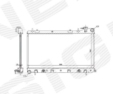 Радиатор Signeda RA67728