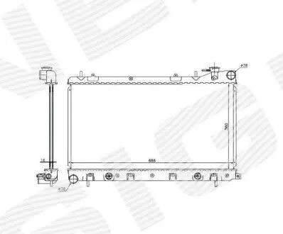 Радиатор Signeda RA67728